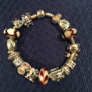 Pandora Charm Bracelet w/charms